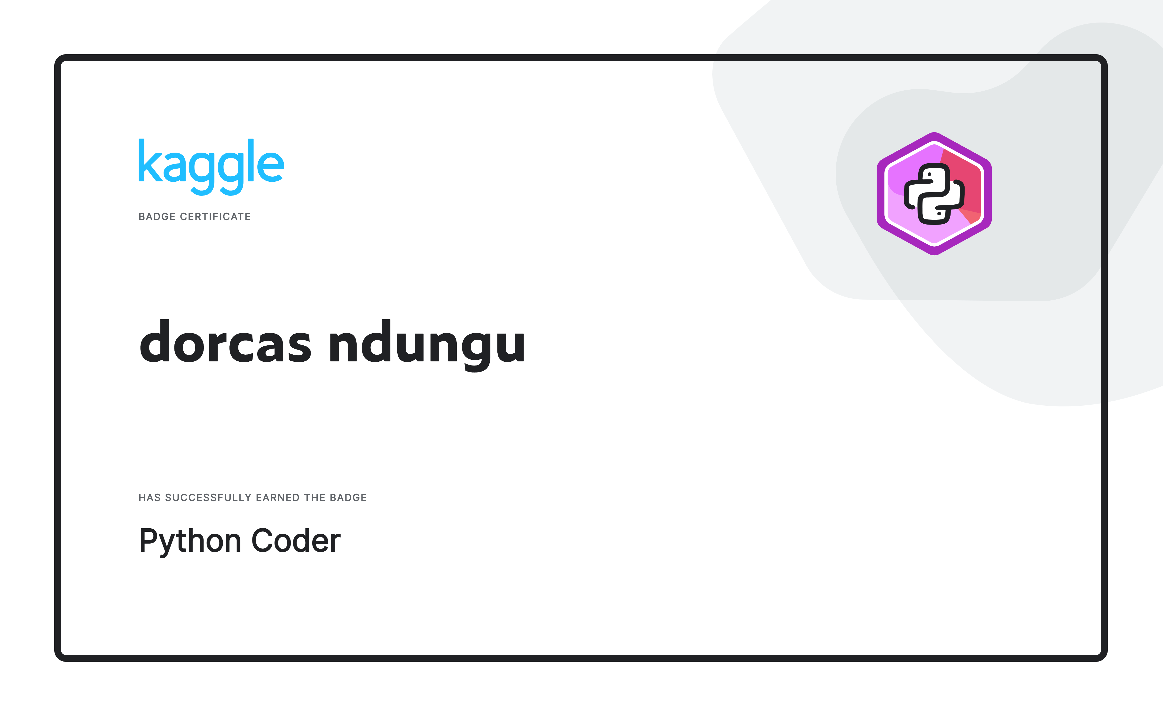 Kaggle Python Coder